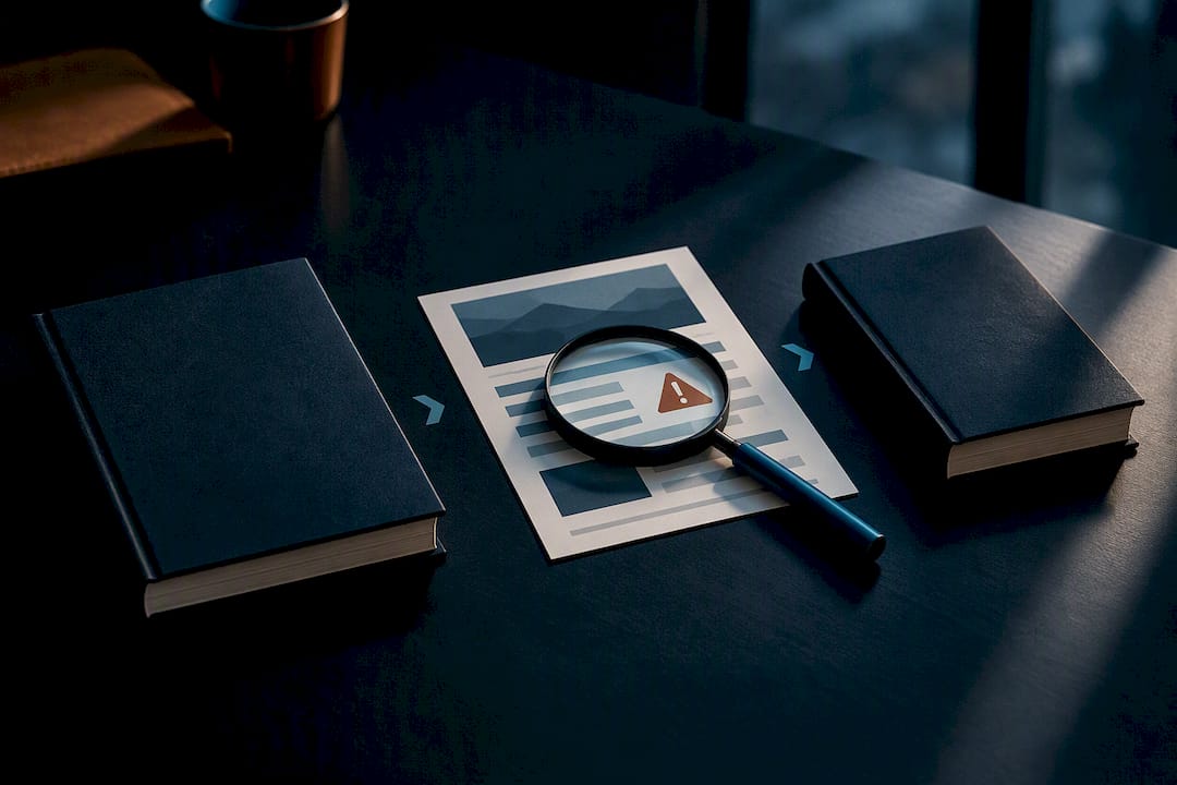 Illustration of screening book content warnings