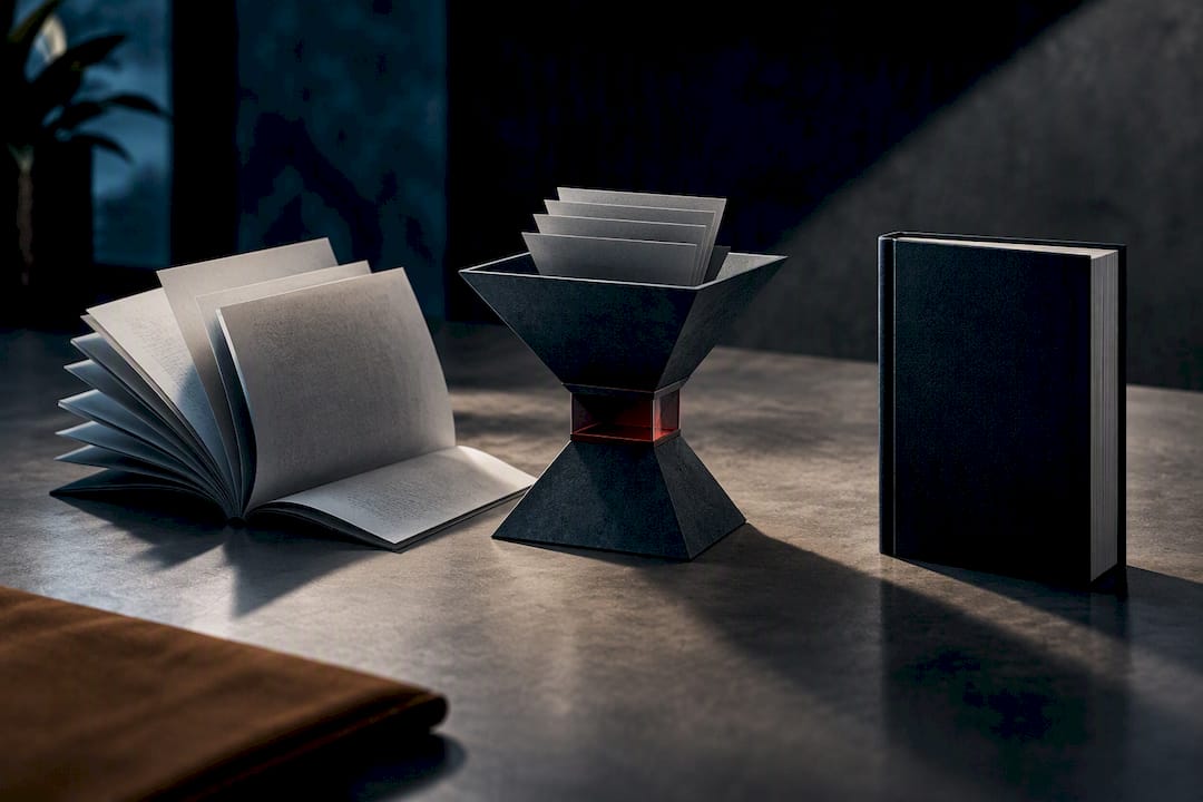 Illustration of previewing a horror story collection