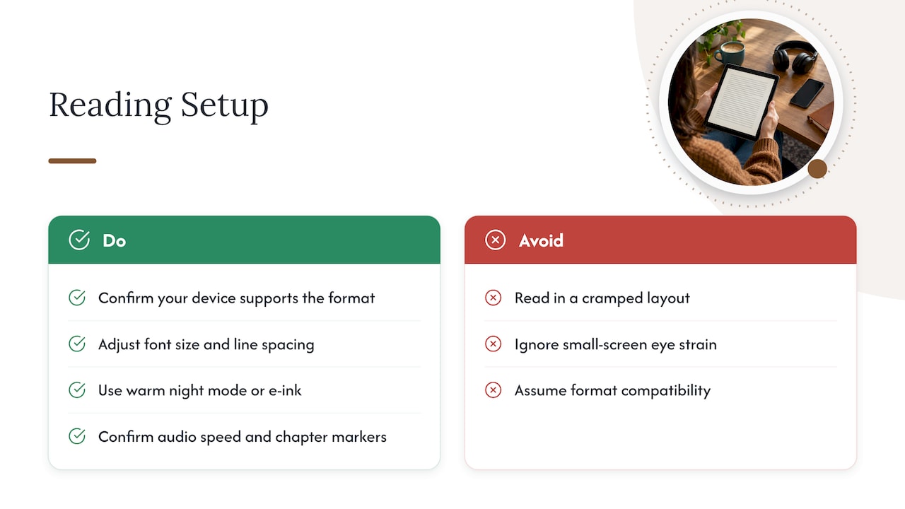 Getting the best reading experience across devices — overview diagram
