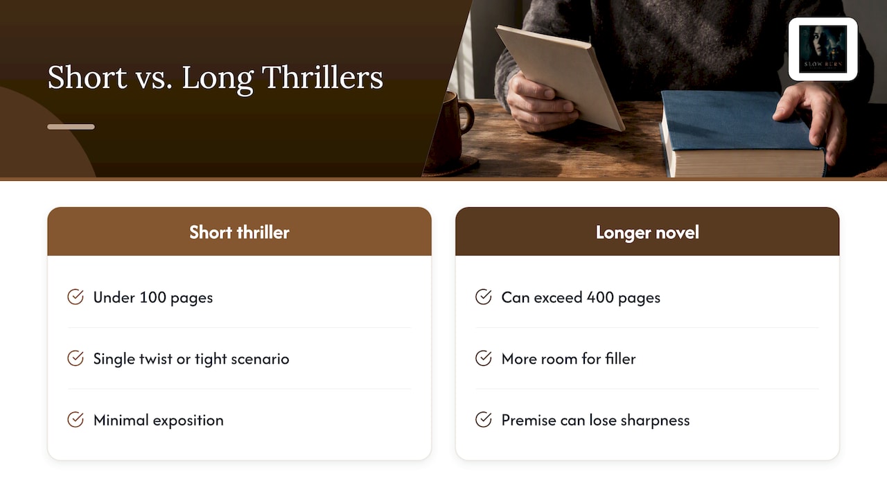 Why a short thriller can hit harder than a long one — overview diagram